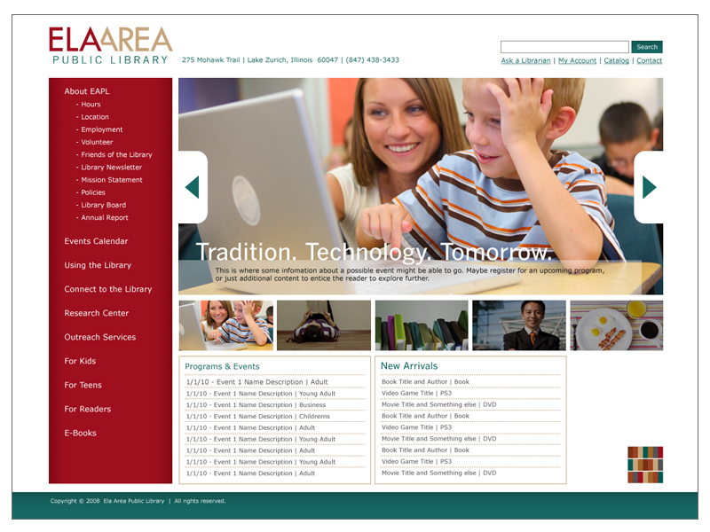 ElaWeb Ela Area Public Library Website